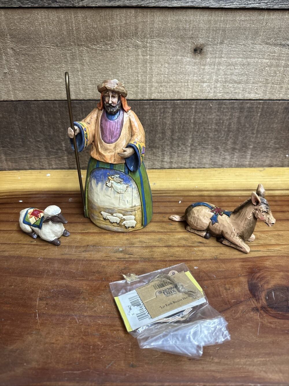 Jim Shore Heartwood Creek Let Earth Receive Her King Set of 3 Figurines 2003-box